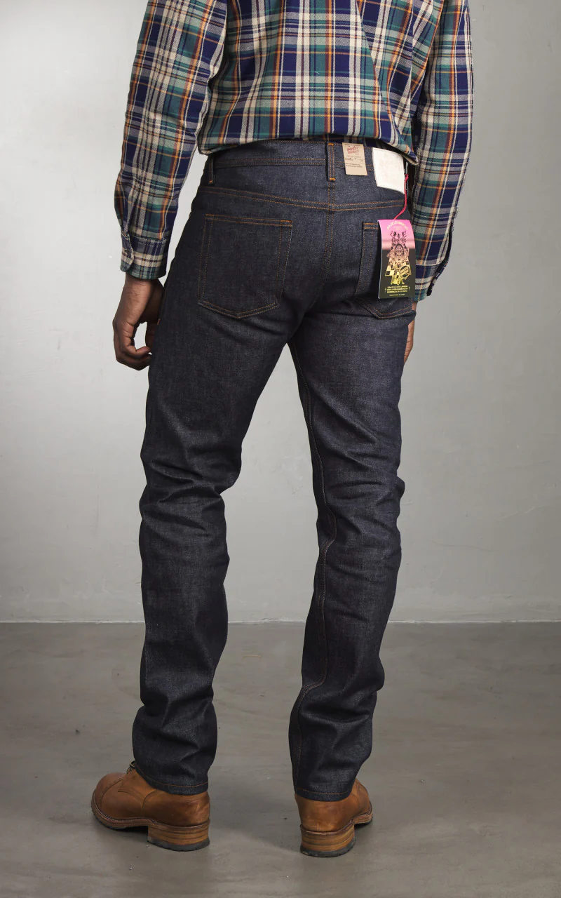 Naked & Famous Denim Weird Guy Dia De Los Muertos Selvedge Indigo 12.5oz - Image 4