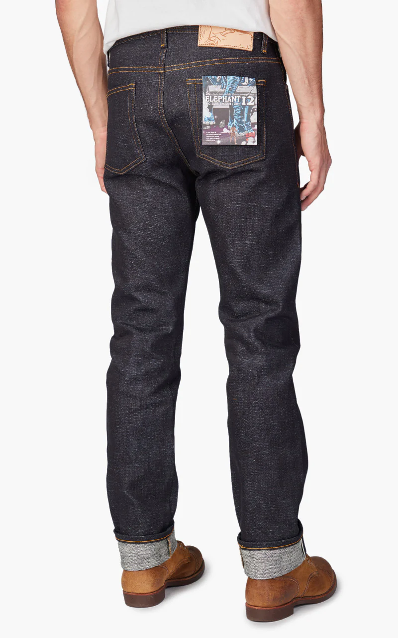 Naked & Famous Denim Weird Guy Elephant 12 Indigo 20oz - Image 6