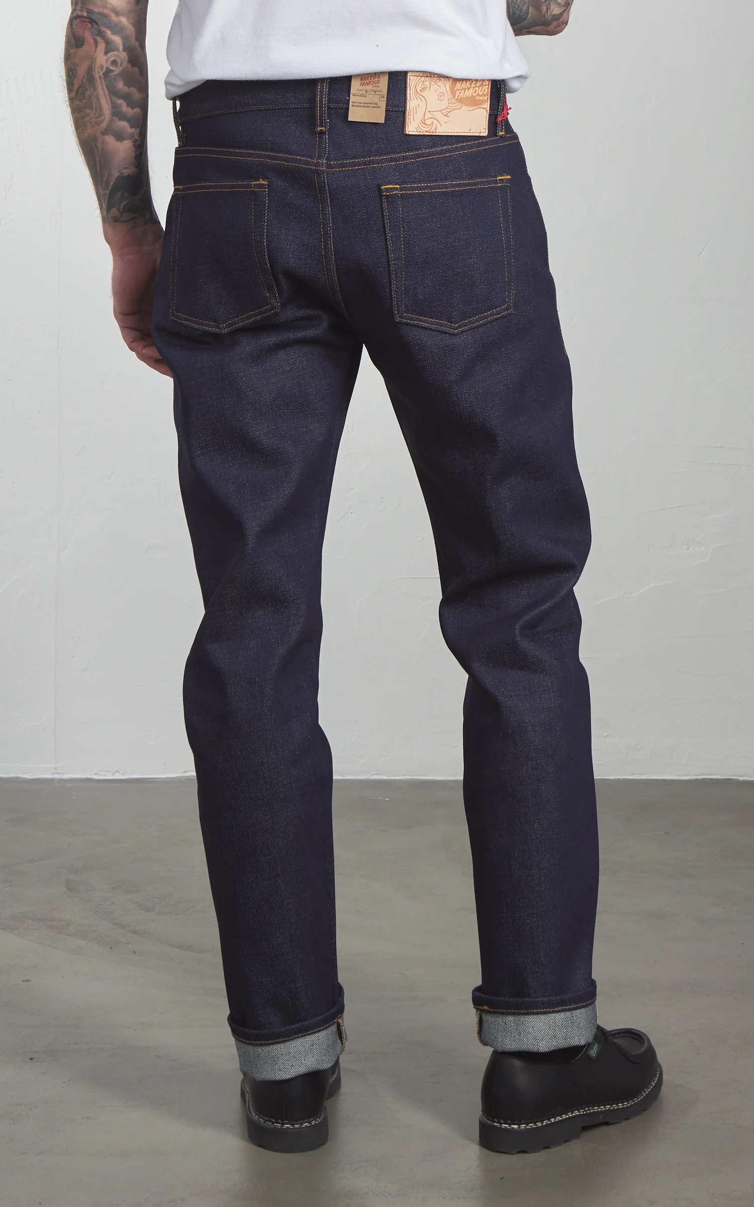 Naked & Famous Denim Weird Guy Elephant 14 - Dirty Elephant Selvedge Indigo 20oz - Image 7