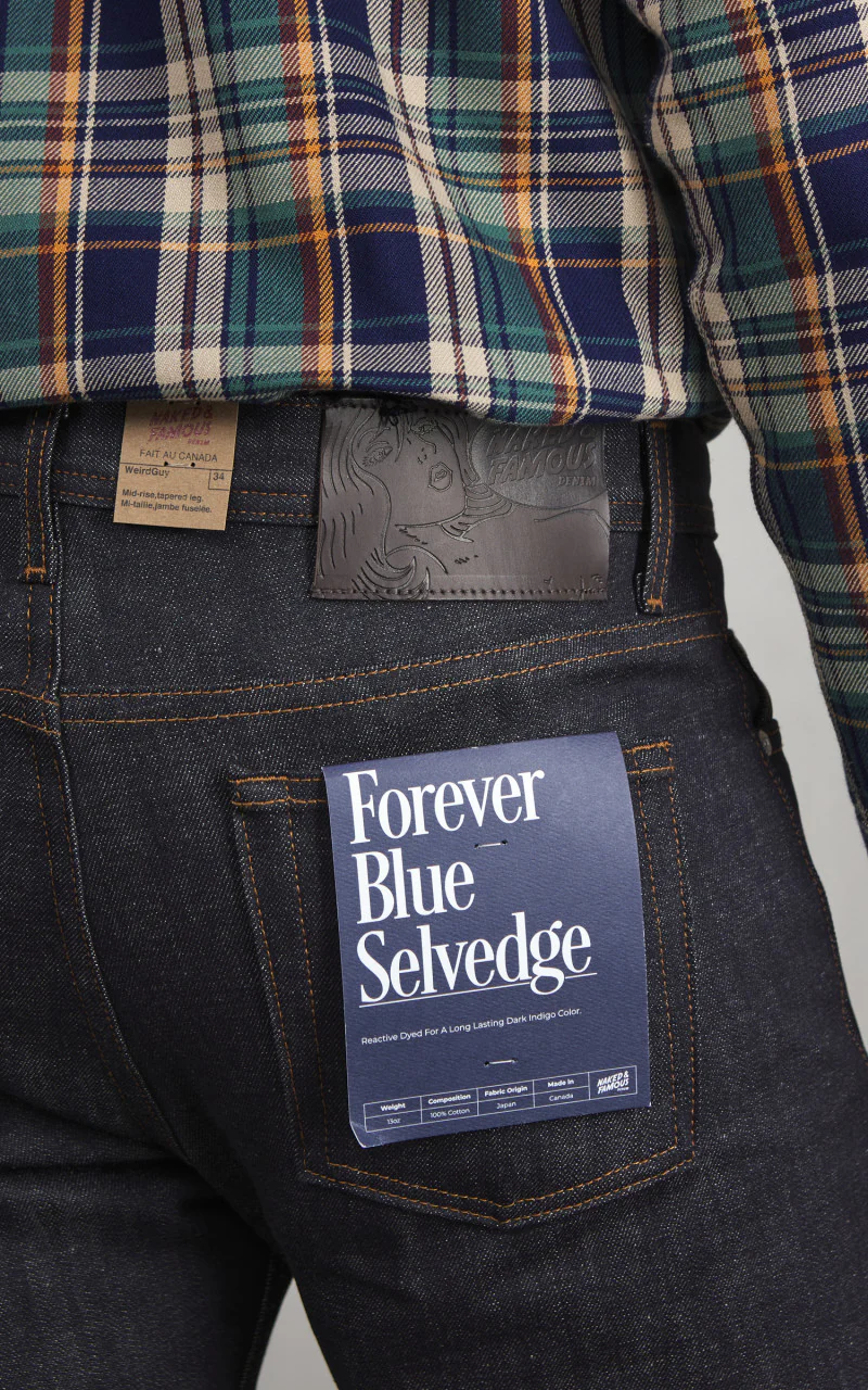 Naked & Famous Denim Weird Guy Forever Blue Selvedge Indigo 12.5oz - Image 6