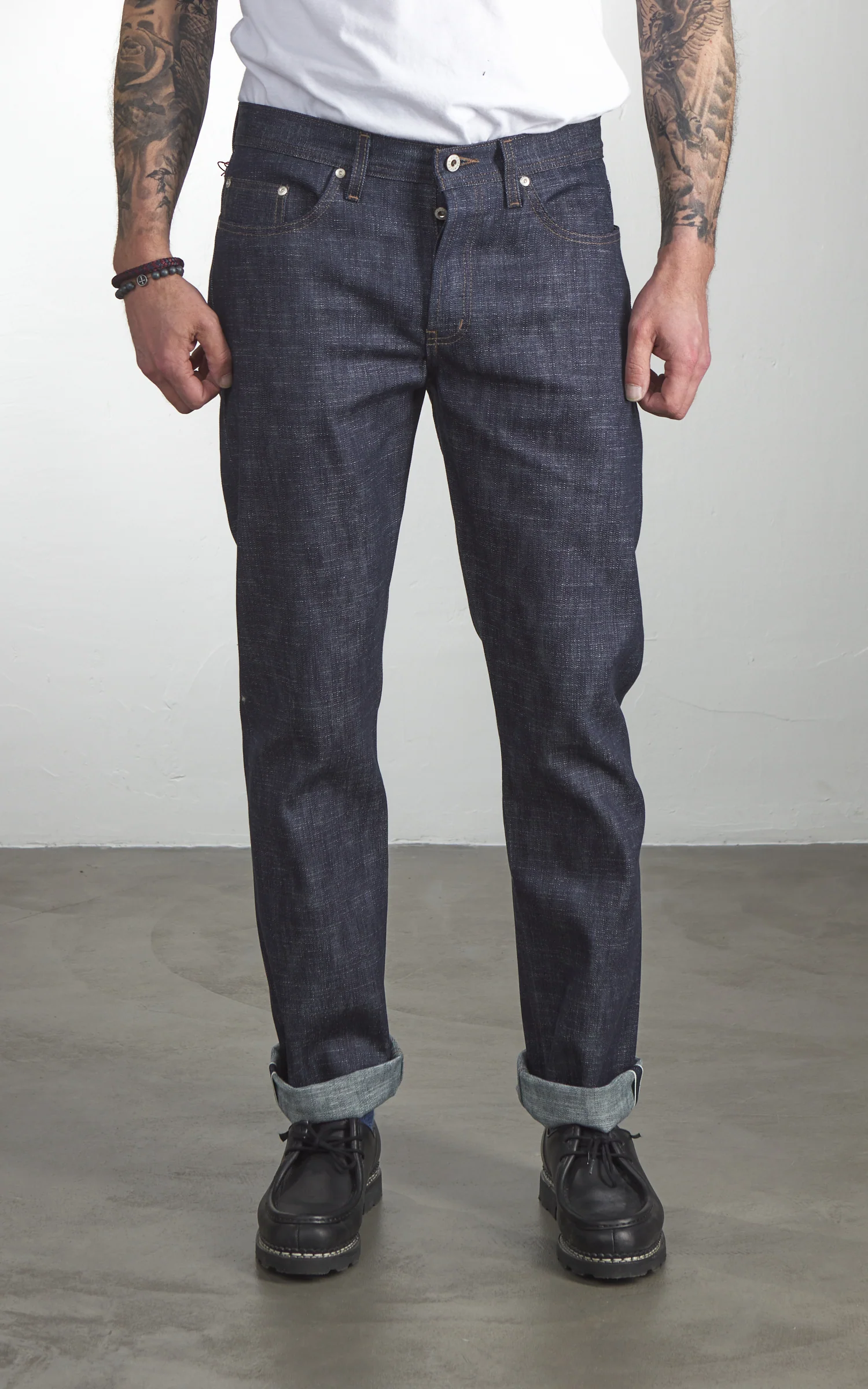 Naked & Famous Denim Weird Guy Greencast Stretch Selvedge Indigo 12.5oz - Image 2