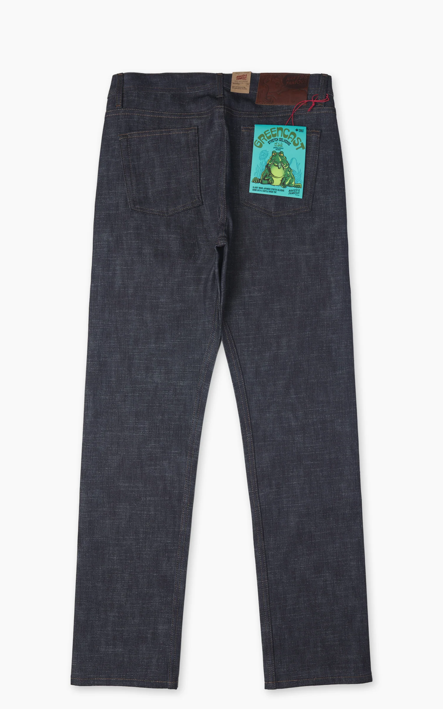 Naked & Famous Denim Weird Guy Greencast Stretch Selvedge Indigo 12.5oz - Image 3