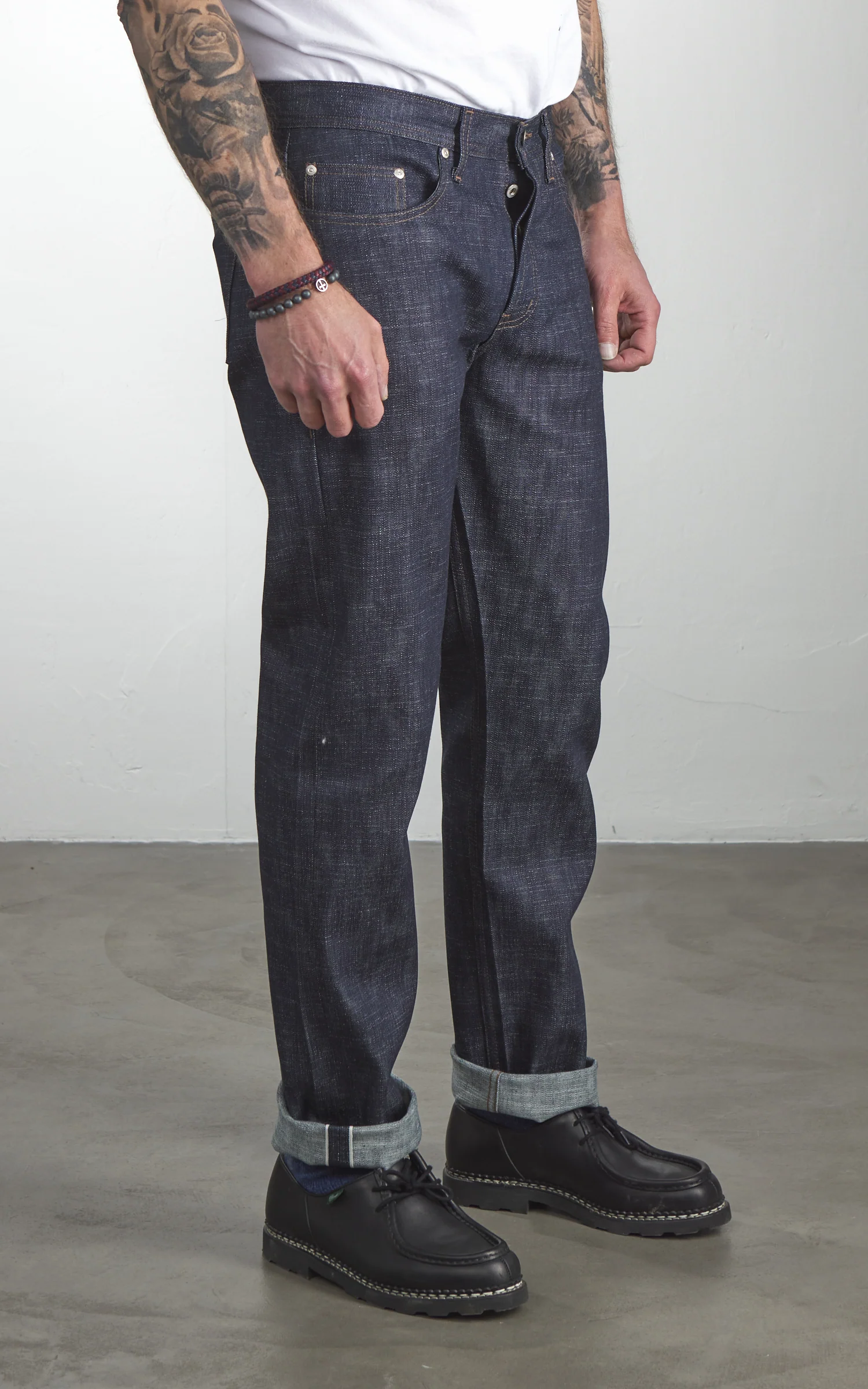 Naked & Famous Denim Weird Guy Greencast Stretch Selvedge Indigo 12.5oz - Image 4