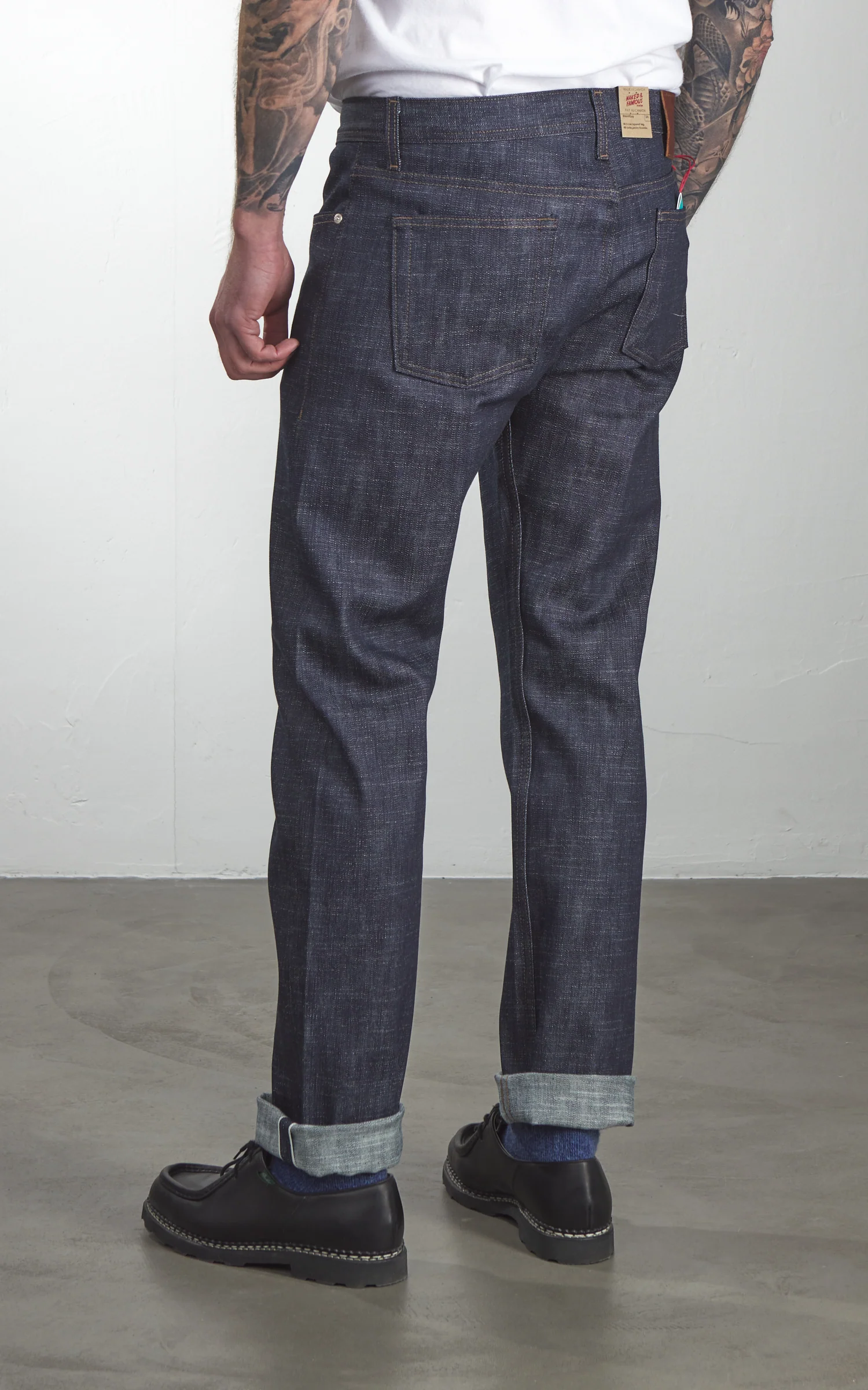 Naked & Famous Denim Weird Guy Greencast Stretch Selvedge Indigo 12.5oz - Image 6