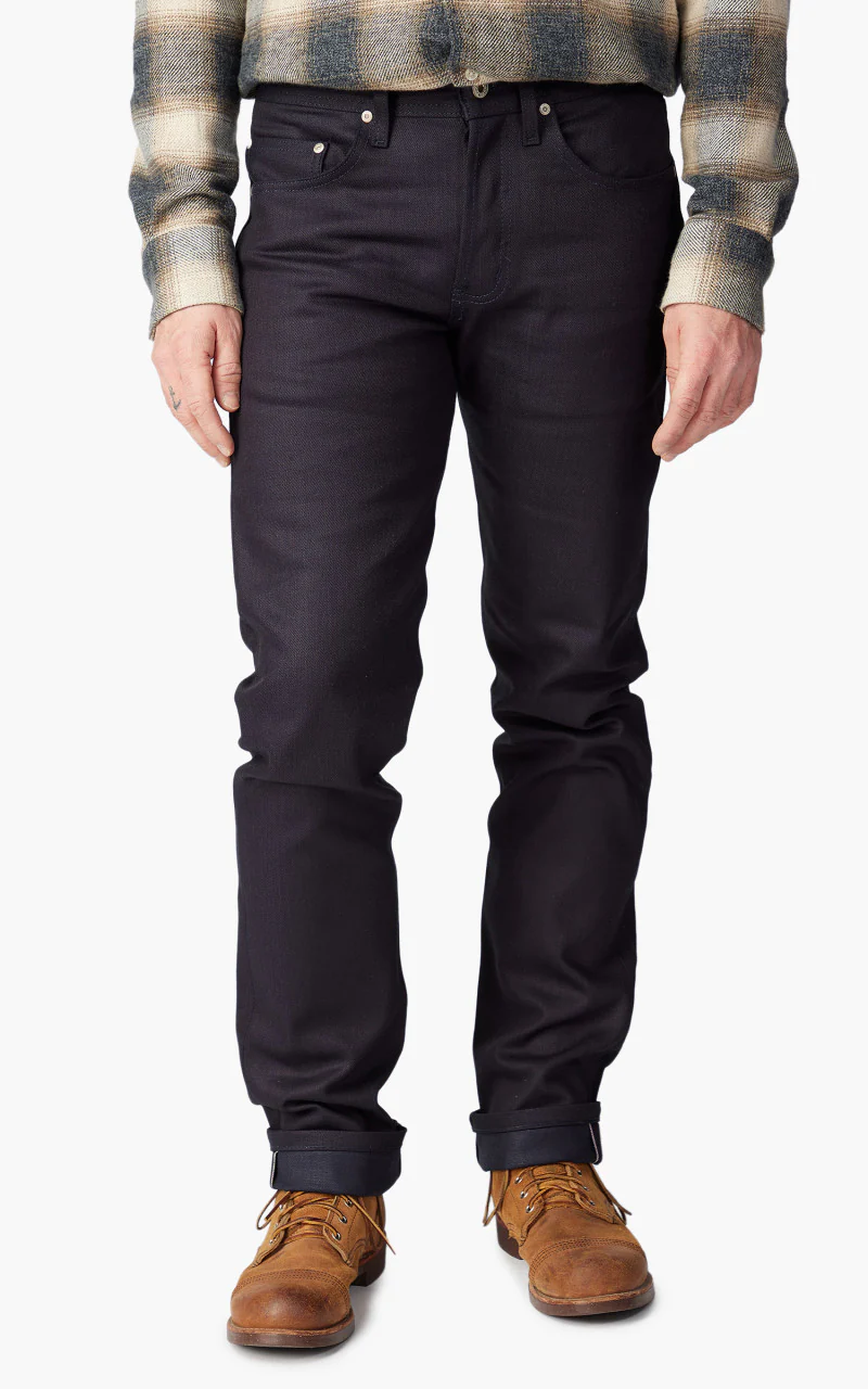 Naked & Famous Denim Weird Guy Indigo/Indigo Stretch Selvedge Dark Indigo 12oz - Image 3