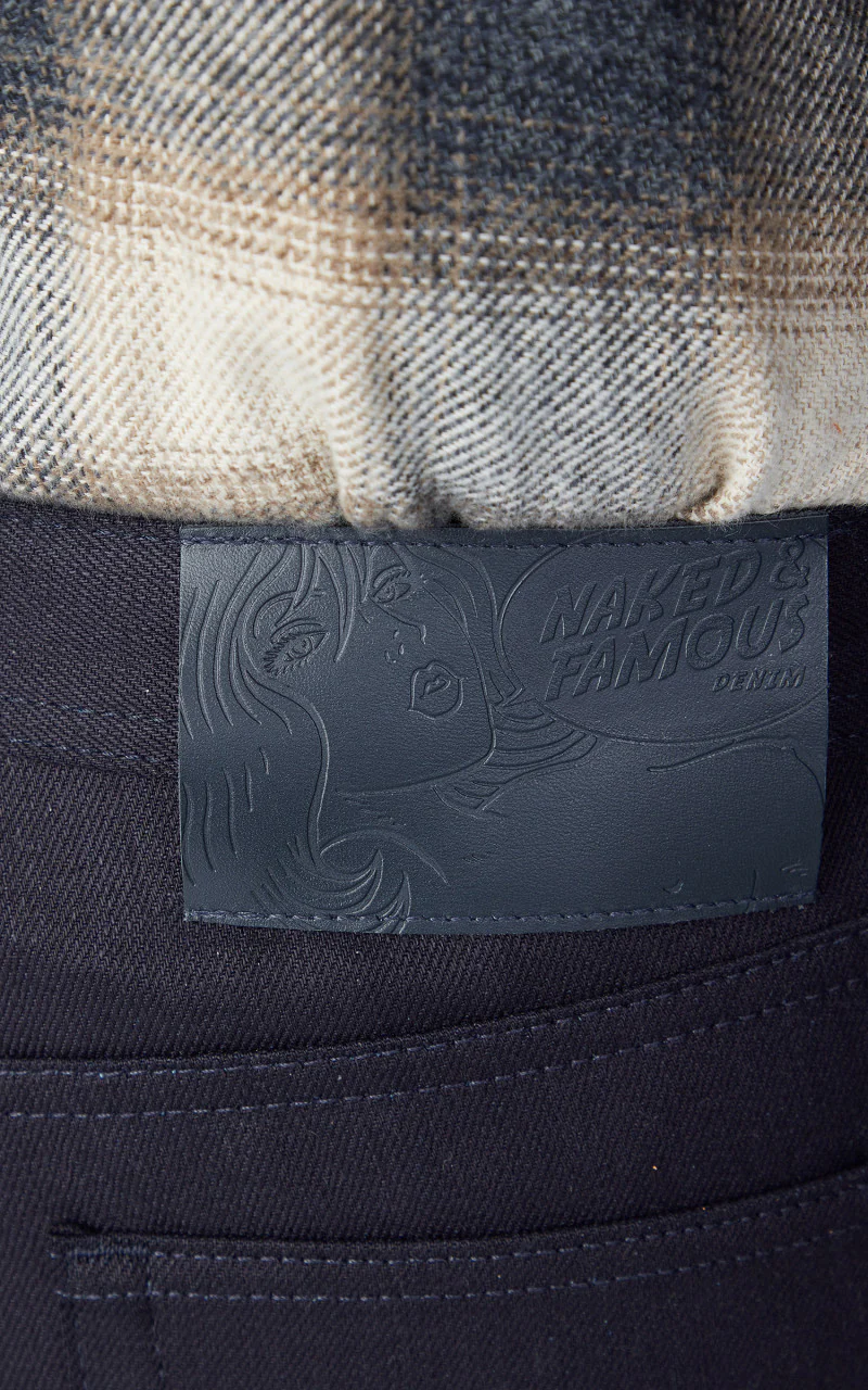 Naked & Famous Denim Weird Guy Indigo/Indigo Stretch Selvedge Dark Indigo 12oz - Image 5