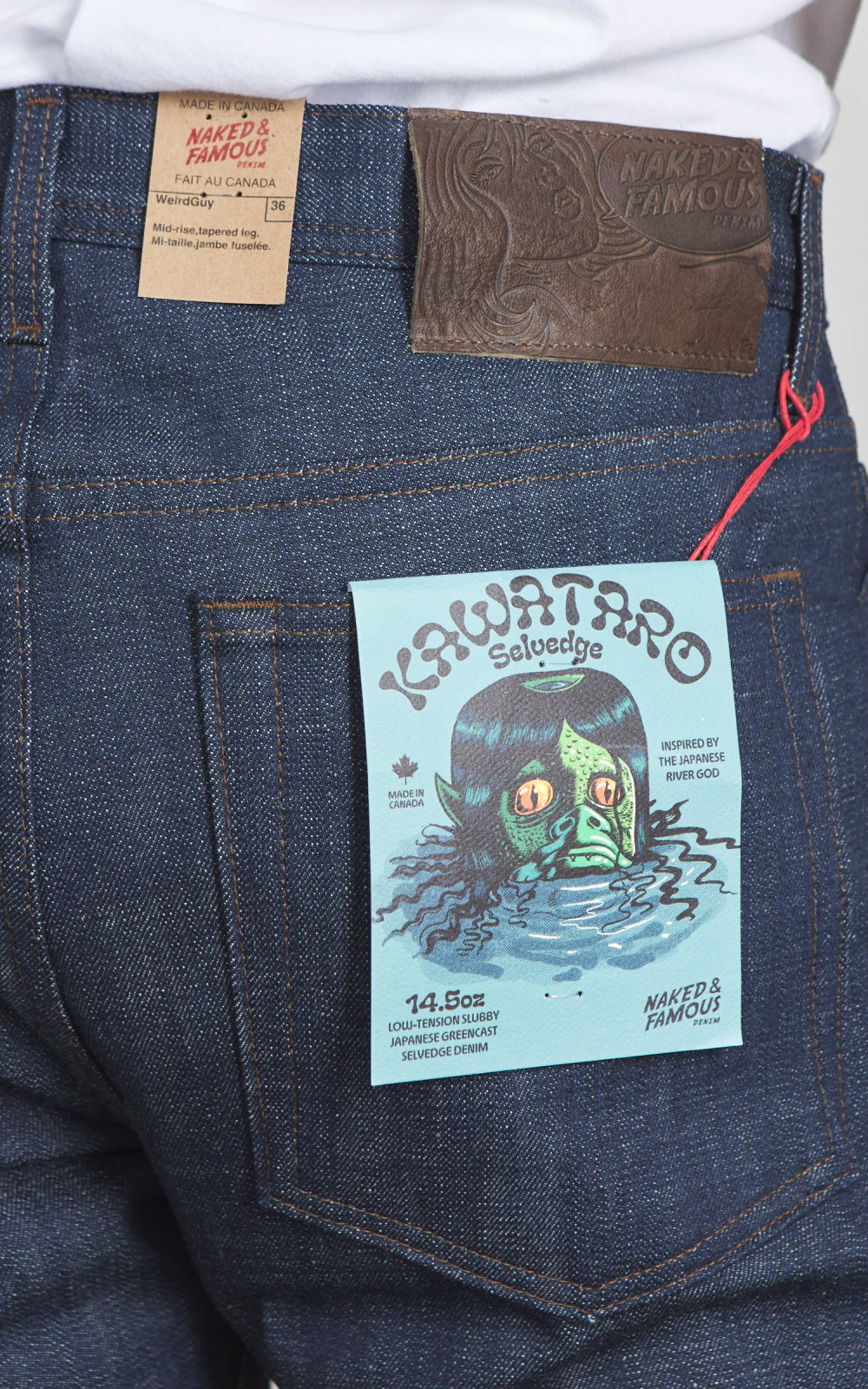 Naked & Famous Denim Weird Guy Kawataro Selvedge Indigo 14.5oz - Image 8