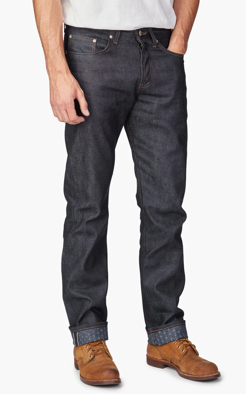 Naked & Famous Denim Weird Guy Kimono Print Selvedge - Image 3