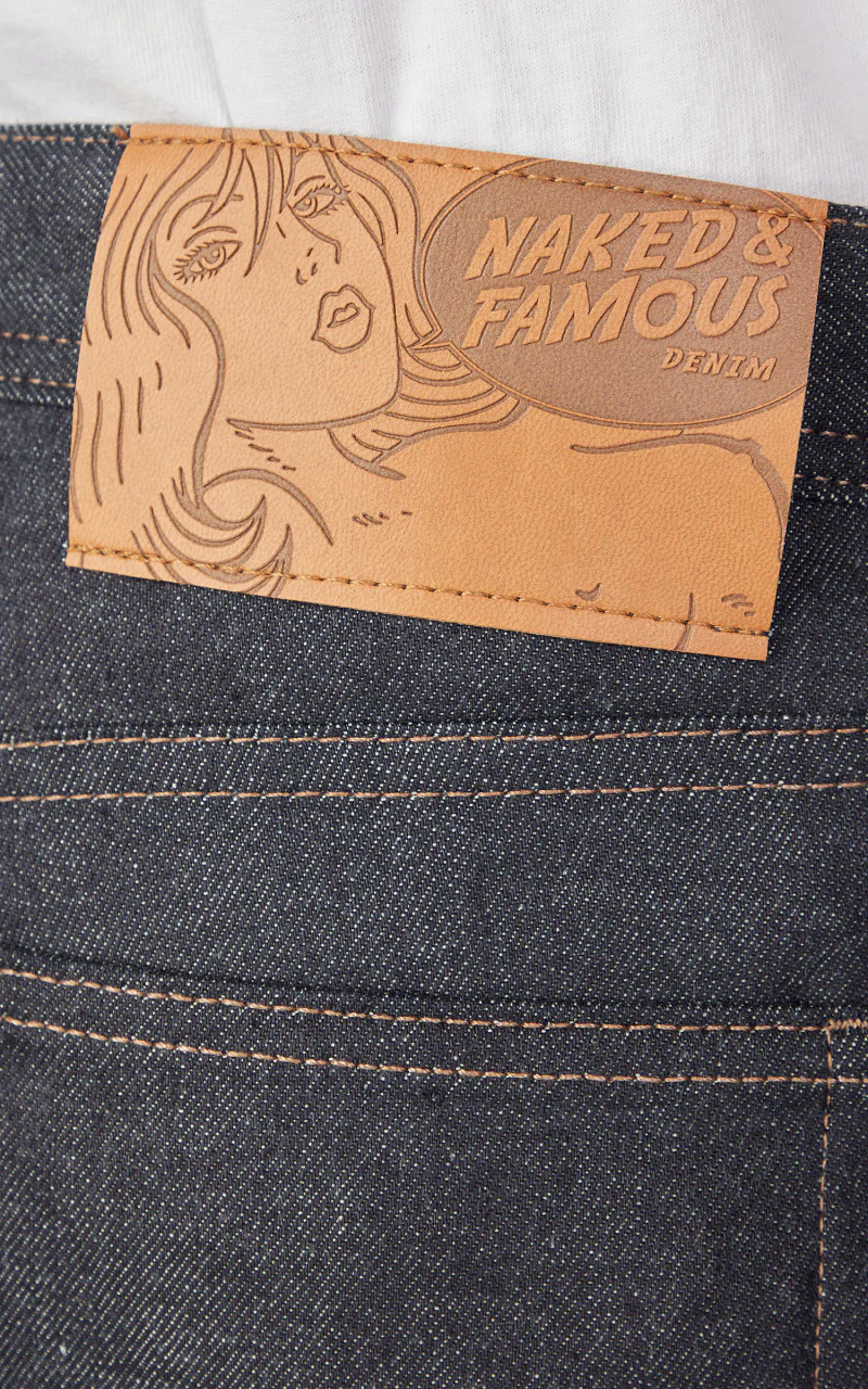 Naked & Famous Denim Weird Guy Kimono Print Selvedge - Image 7