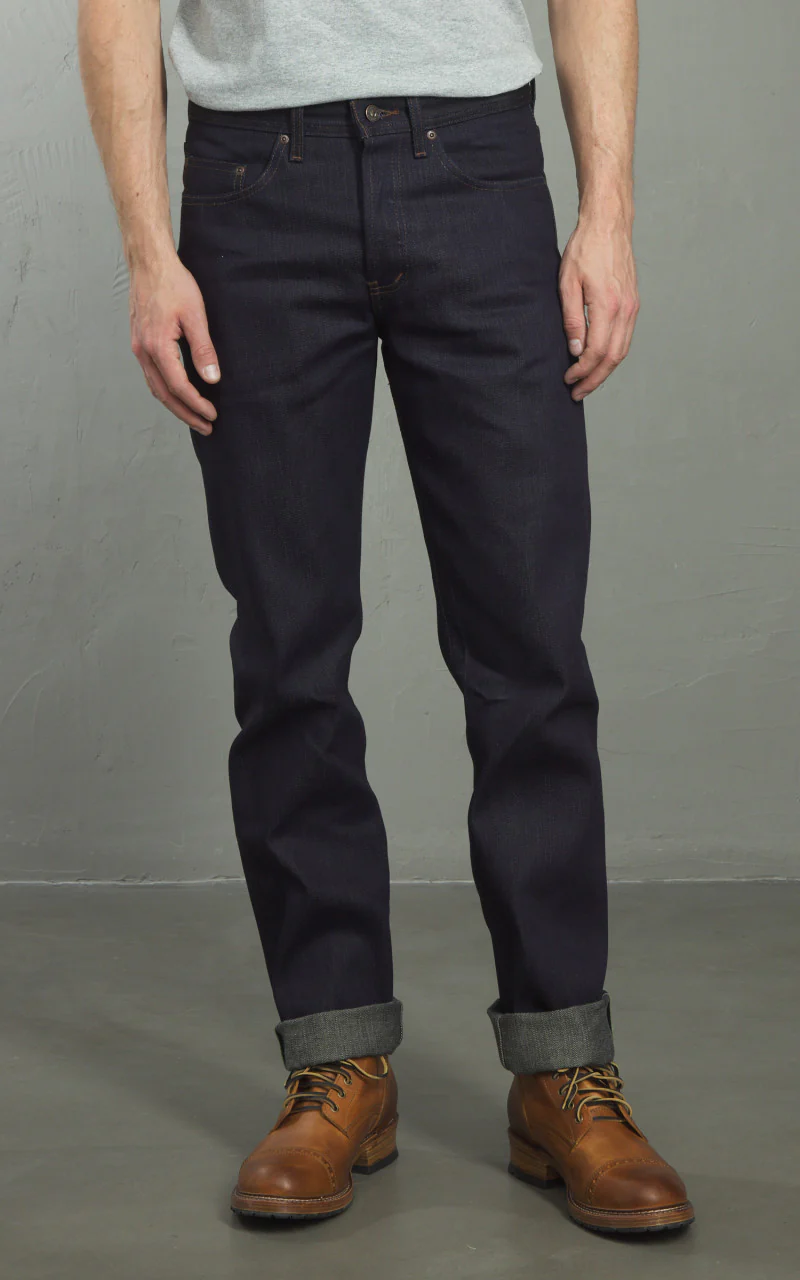 Naked & Famous Denim Weird Guy Matcha Selvedge Indigo 15oz - Image 2