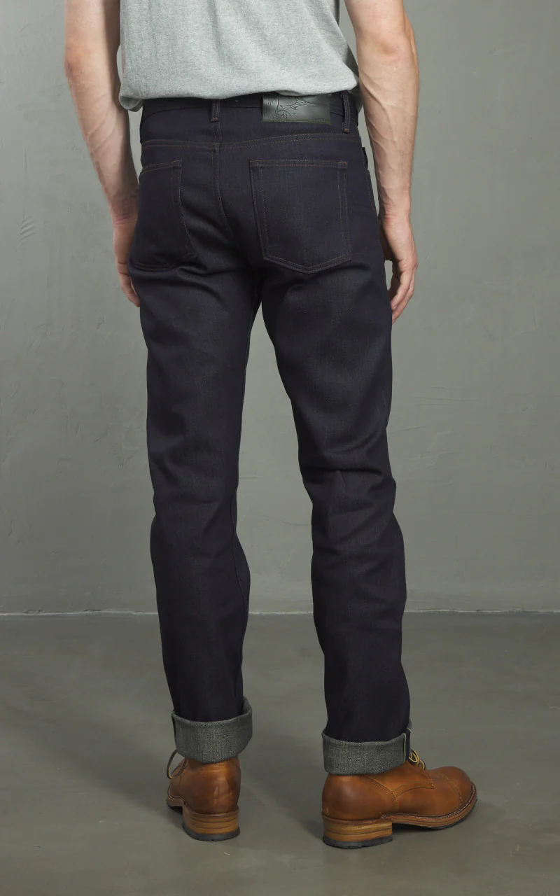 Naked & Famous Denim Weird Guy Matcha Selvedge Indigo 15oz - Image 4