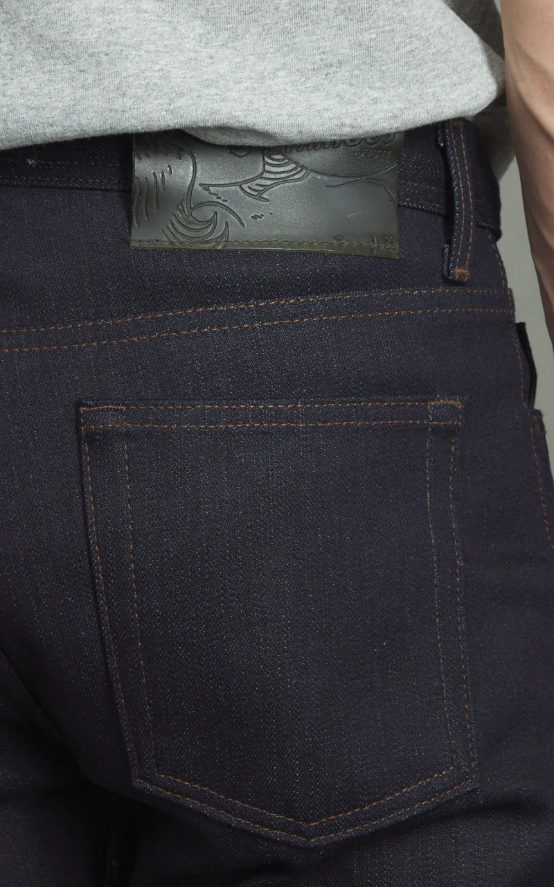 Naked & Famous Denim Weird Guy Matcha Selvedge Indigo 15oz - Image 7