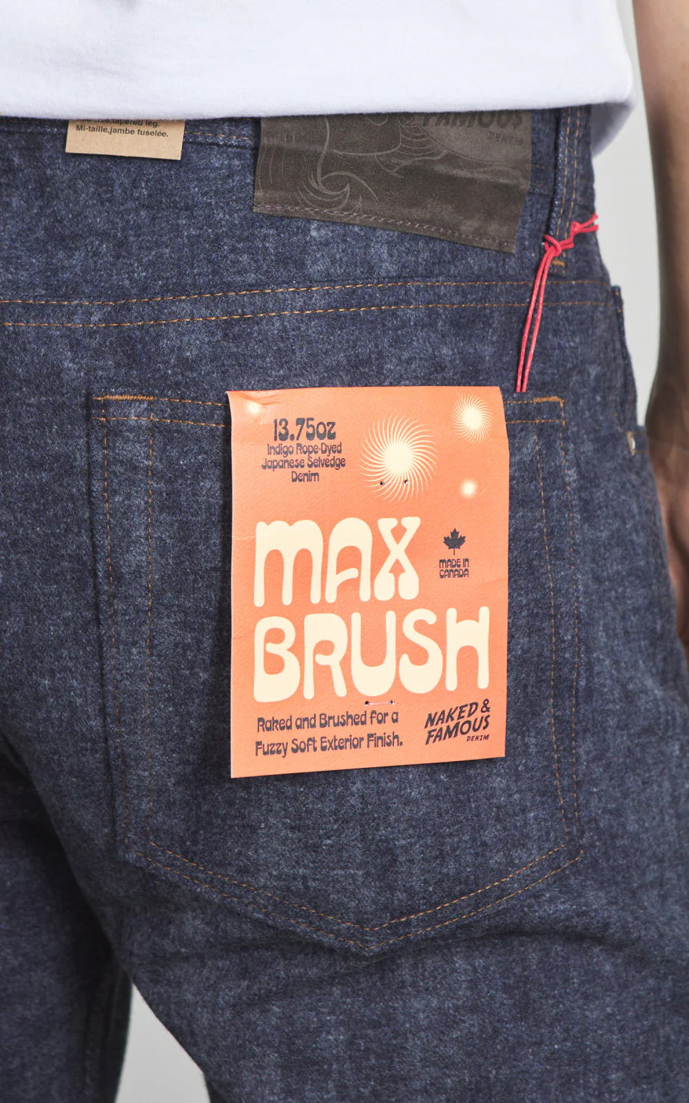 Naked & Famous Denim Weird Guy Max Brush Selvedge Indigo 13.75oz - Image 8