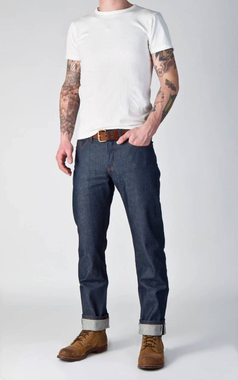 Naked & Famous Denim Weird Guy Natural Indigo Selvedge 12.5oz - Image 3