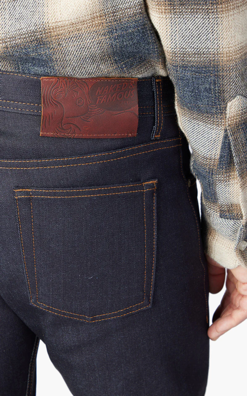 Naked & Famous Denim Weird Guy Nightshade Stretch Selvedge Indigo 12oz - Image 3