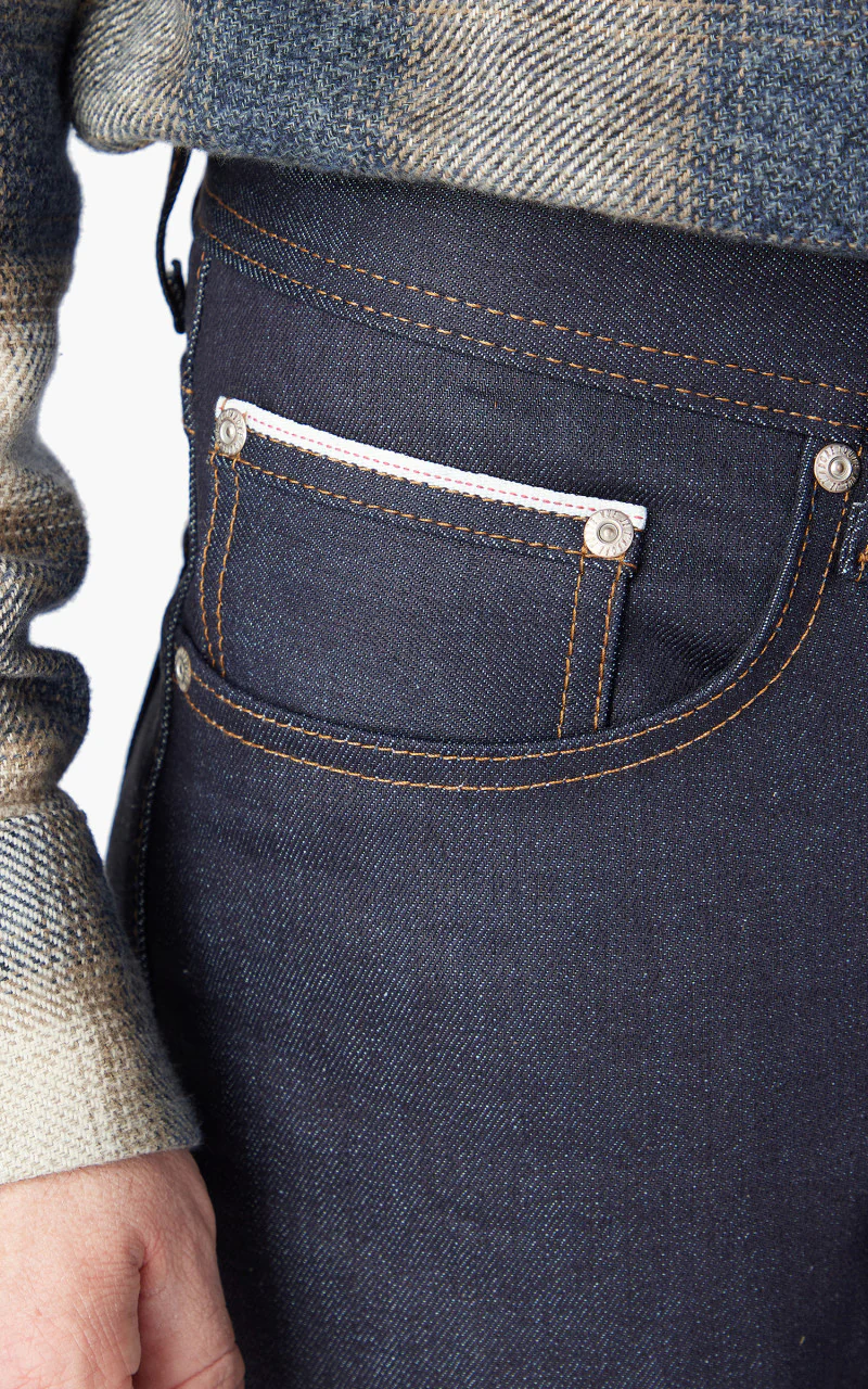 Naked & Famous Denim Weird Guy Nightshade Stretch Selvedge Indigo 12oz - Image 7