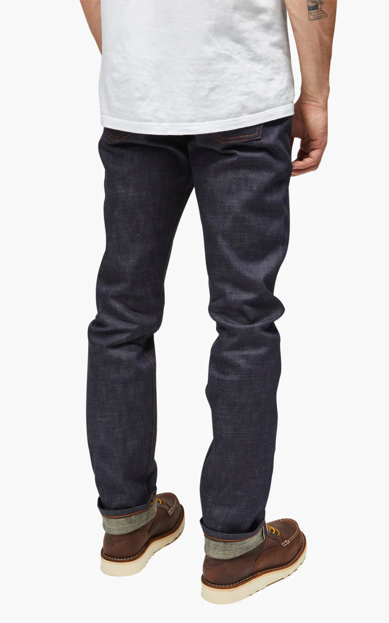 Naked & Famous Denim Weird Guy Perfect Blue Slub Stretch Selvedge - Image 5