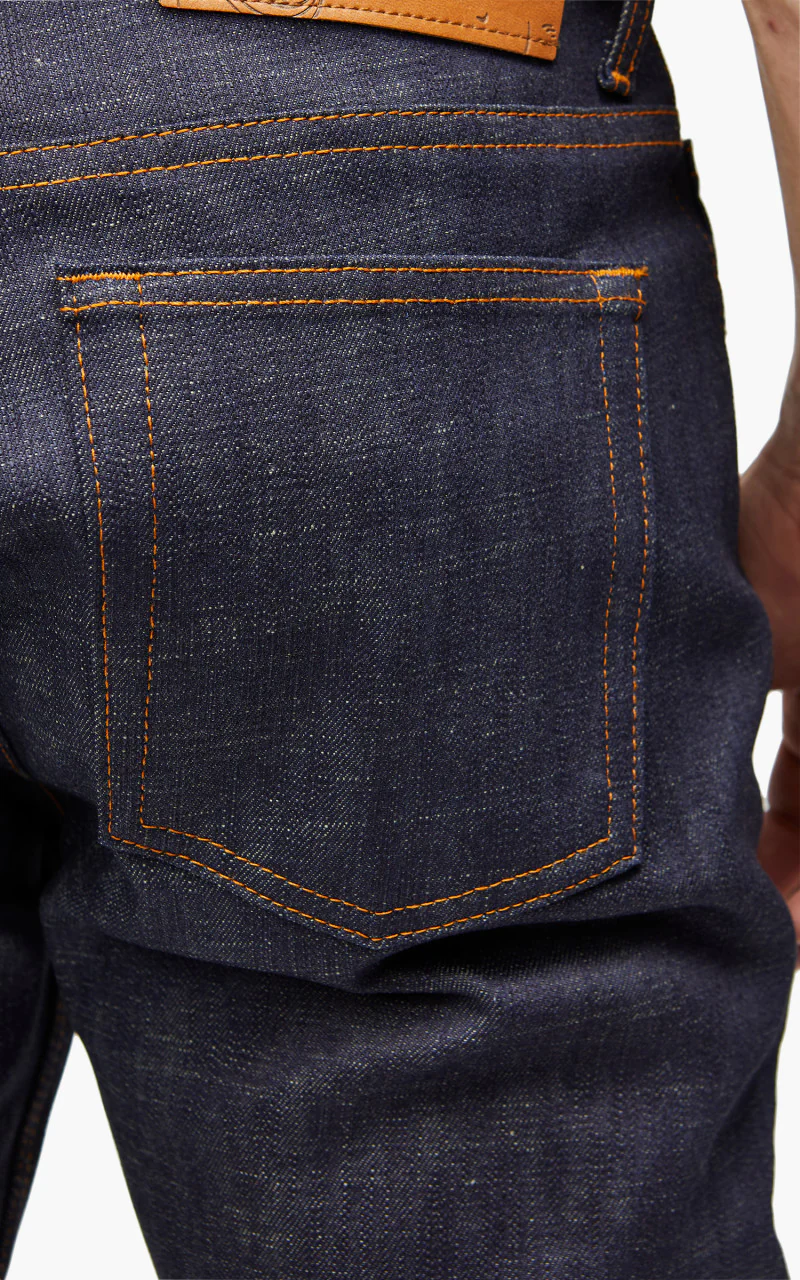 Naked & Famous Denim Weird Guy Perfect Blue Slub Stretch Selvedge - Image 7