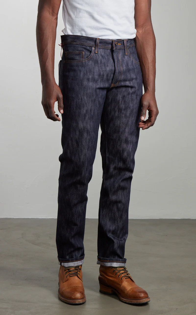 Naked & Famous Denim Weird Guy Sakura Slub Selvedge Indigo 16.5oz - Image 4