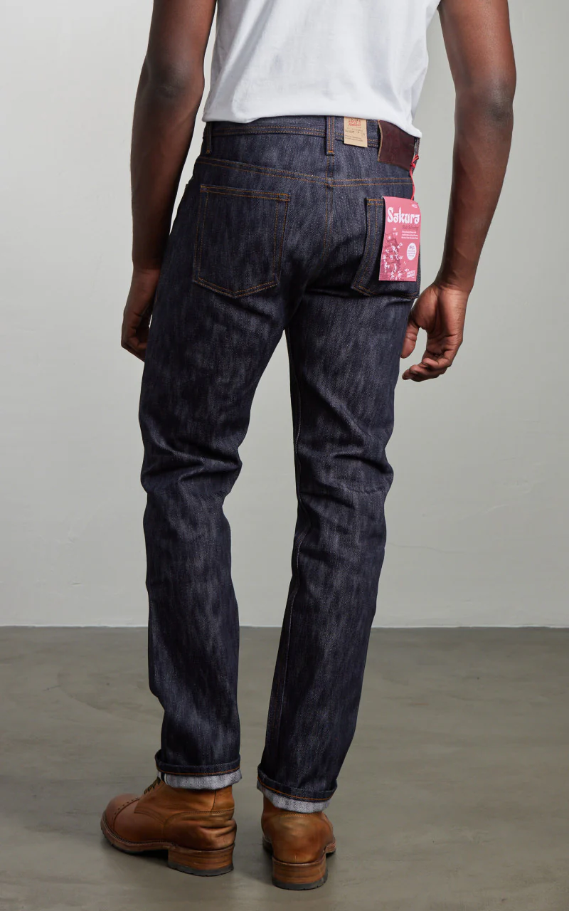 Naked & Famous Denim Weird Guy Sakura Slub Selvedge Indigo 16.5oz - Image 5