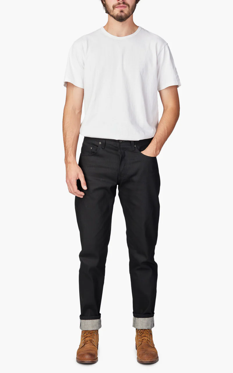 Naked & Famous Denim Weird Guy Sumi Ink Coated Selvedge 13oz - Image 2