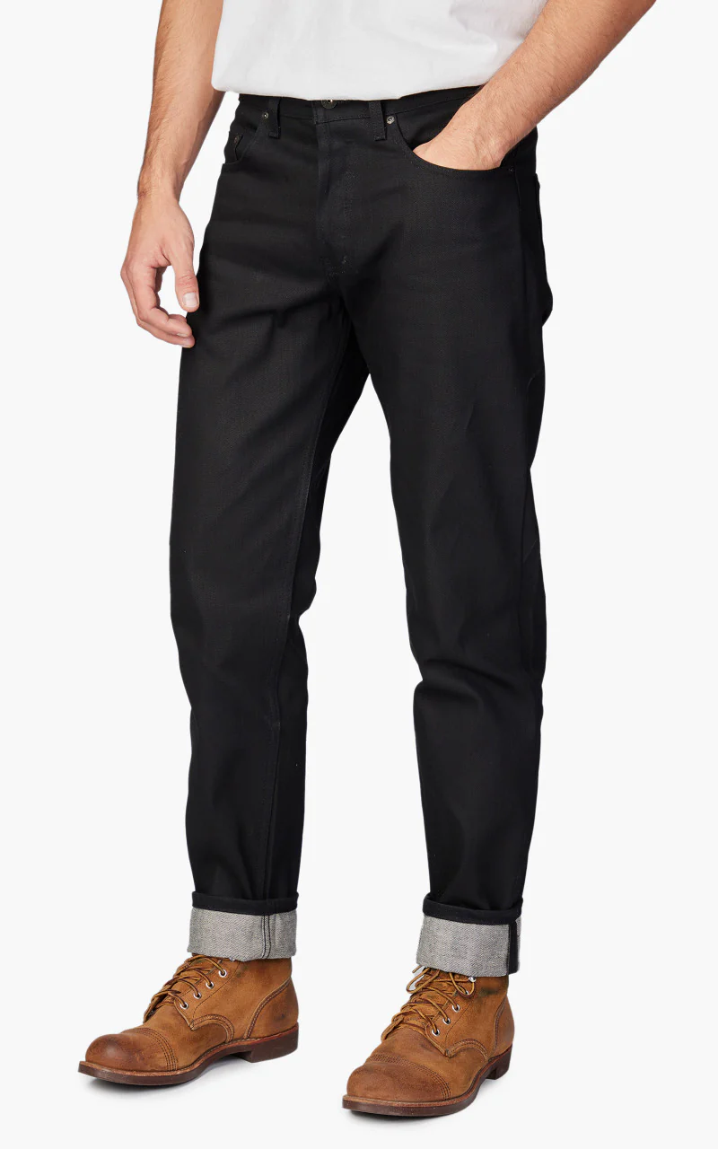 Naked & Famous Denim Weird Guy Sumi Ink Coated Selvedge 13oz - Image 3