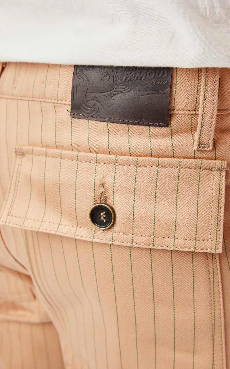 Naked & Famous Denim Work Pant Repro Workwear Twill Peach - Image 6