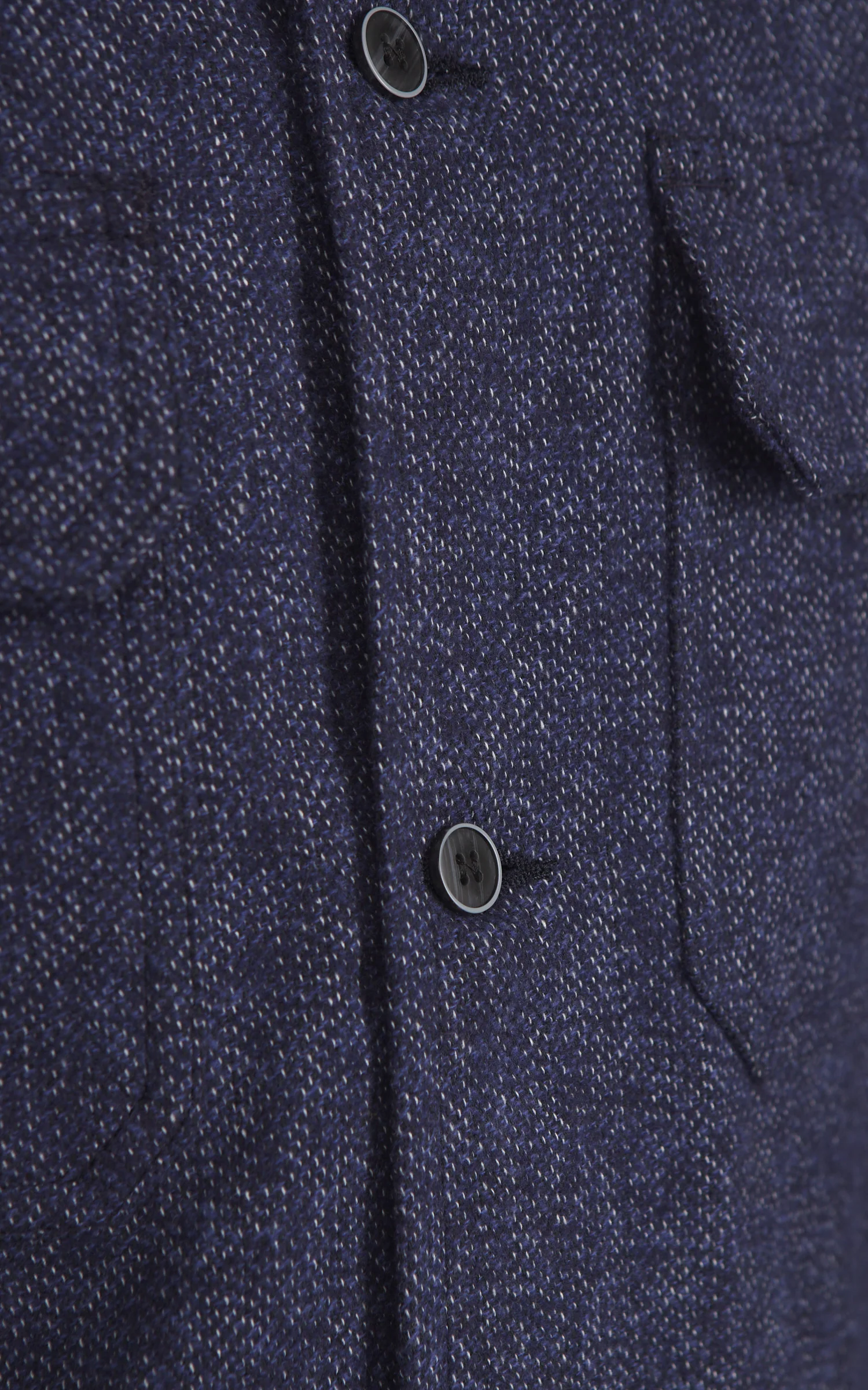 Naked & Famous Denim Work Shirt Herringbone Triple Twist Indigo - Image 5