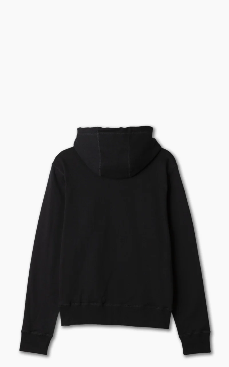 Naked & Famous Denim Zip Hoodie Heavyweight Terry Black - Image 3