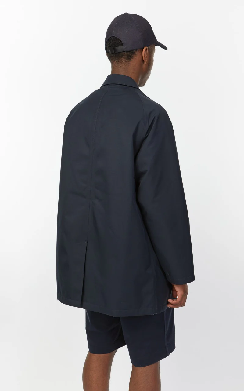 Nanamica 2L GORE-TEX Short Soutien Collar Coat Navy - Image 6