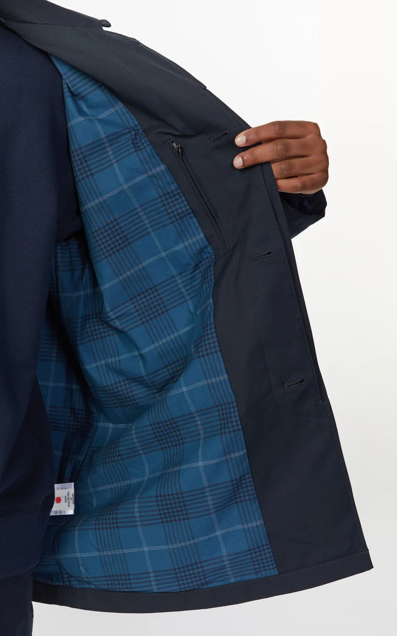 Nanamica 2L GORE-TEX Short Soutien Collar Coat Navy - Image 9