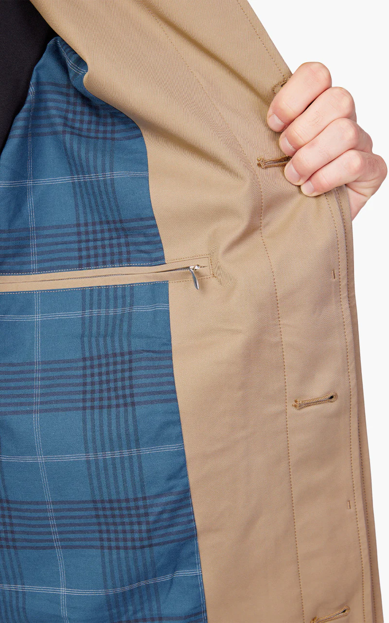 Nanamica 2L GORE-TEX Soutien Collar Coat Beige - Image 7