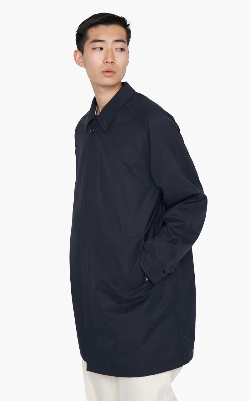Nanamica 2L GORE-TEX Soutien Collar Coat Navy - Image 5