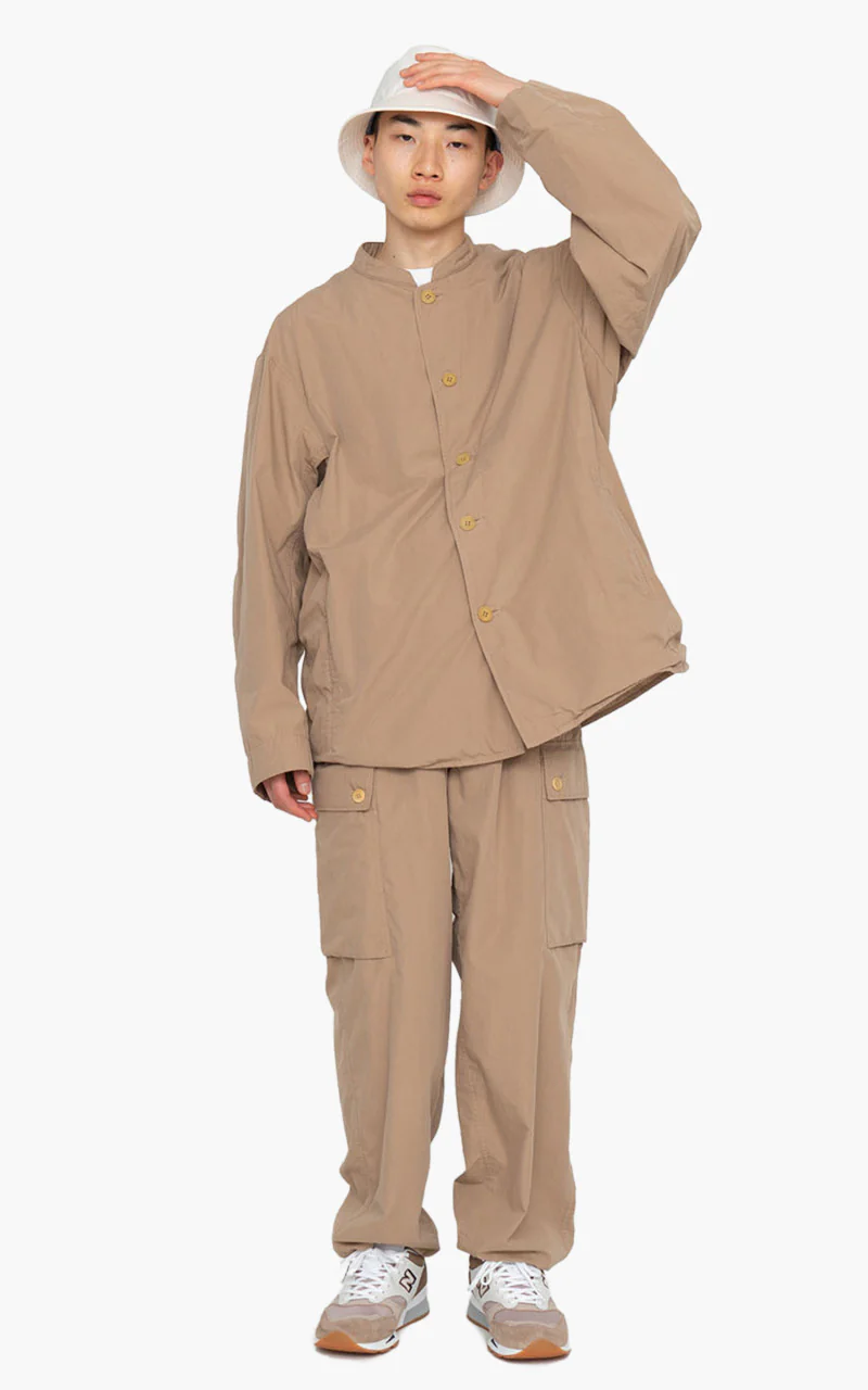 Nanamica Band Collar Jacket Camel - Image 2