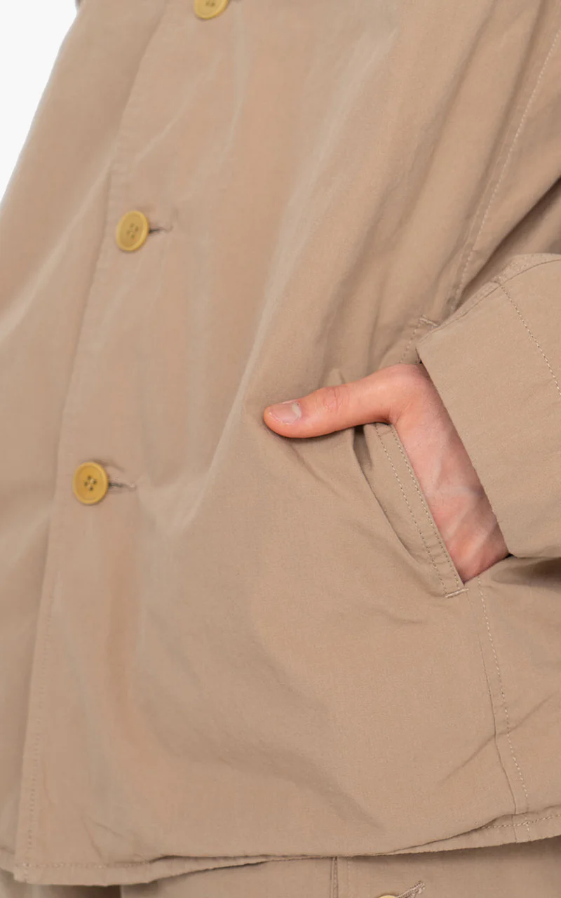 Nanamica Band Collar Jacket Camel - Image 8