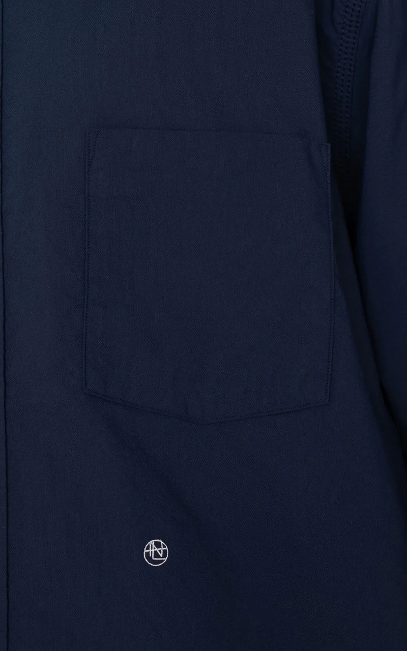 Nanamica Button Down Wind Shirt Dark Navy - Image 6