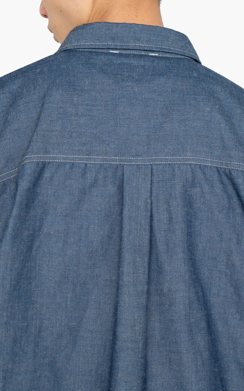 Nanamica Chambray CPO Shirt Jacket Indigo - Image 9
