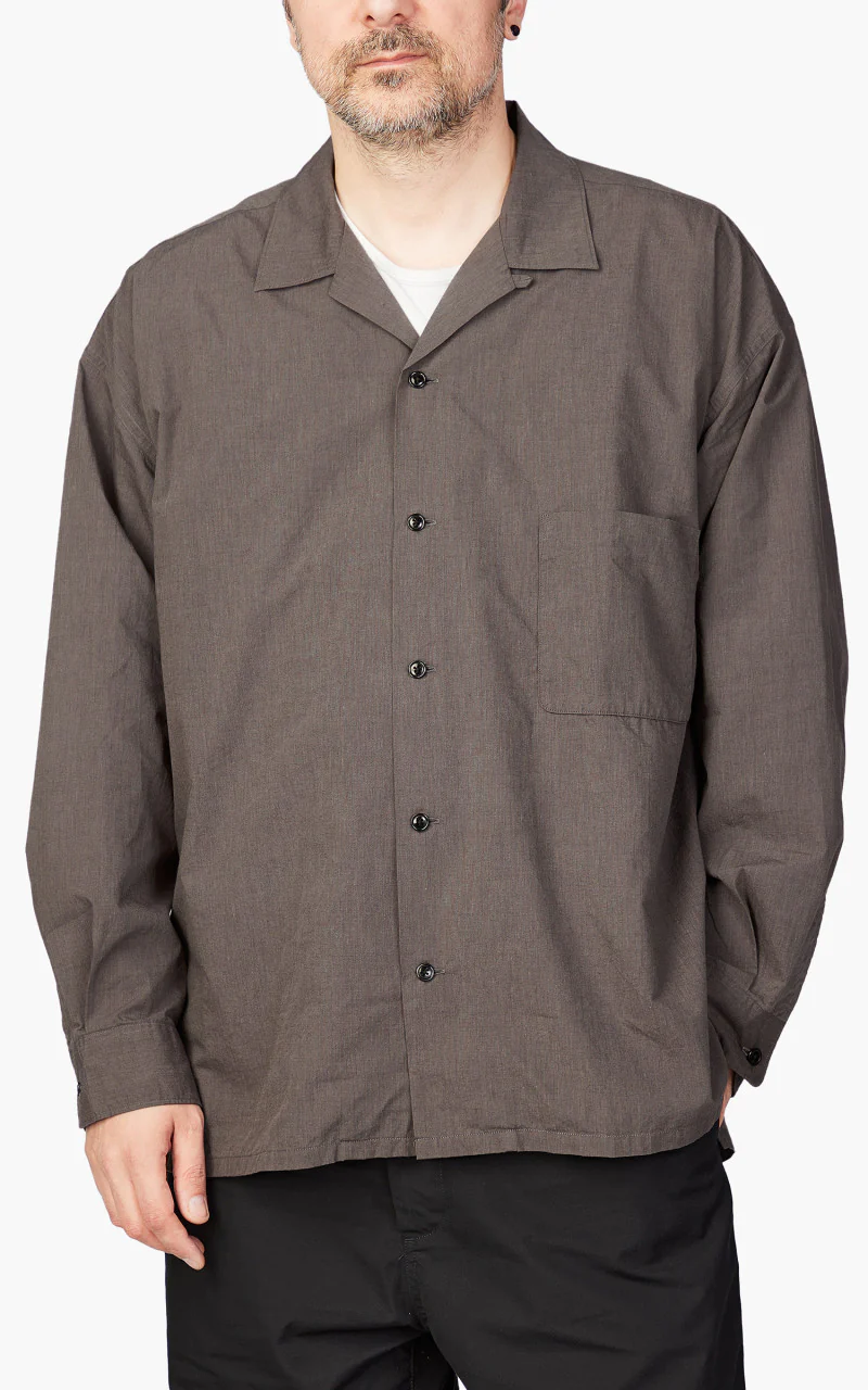 Nanamica Chambray Deck Shirt Mocha - Image 3