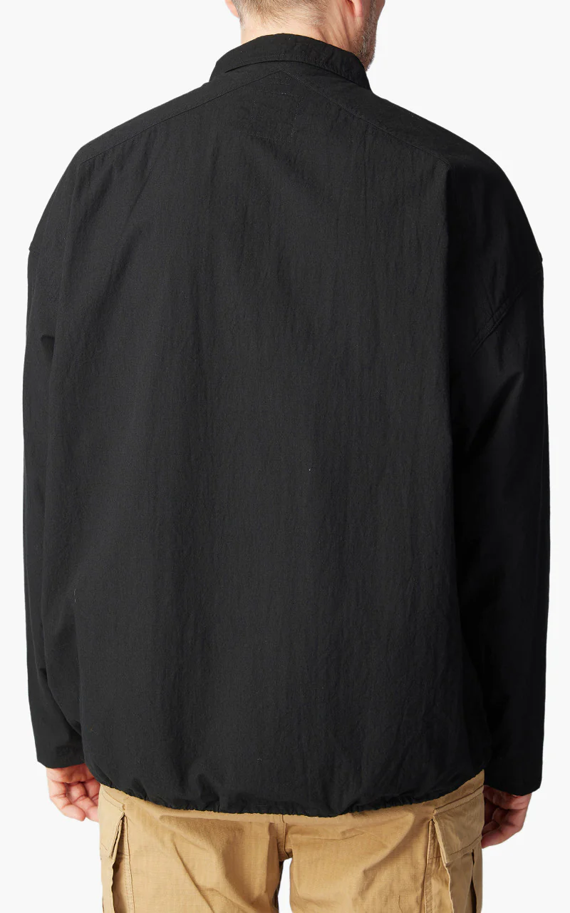 Nanamica Cotton Wool Deck Shirt Black - Image 5