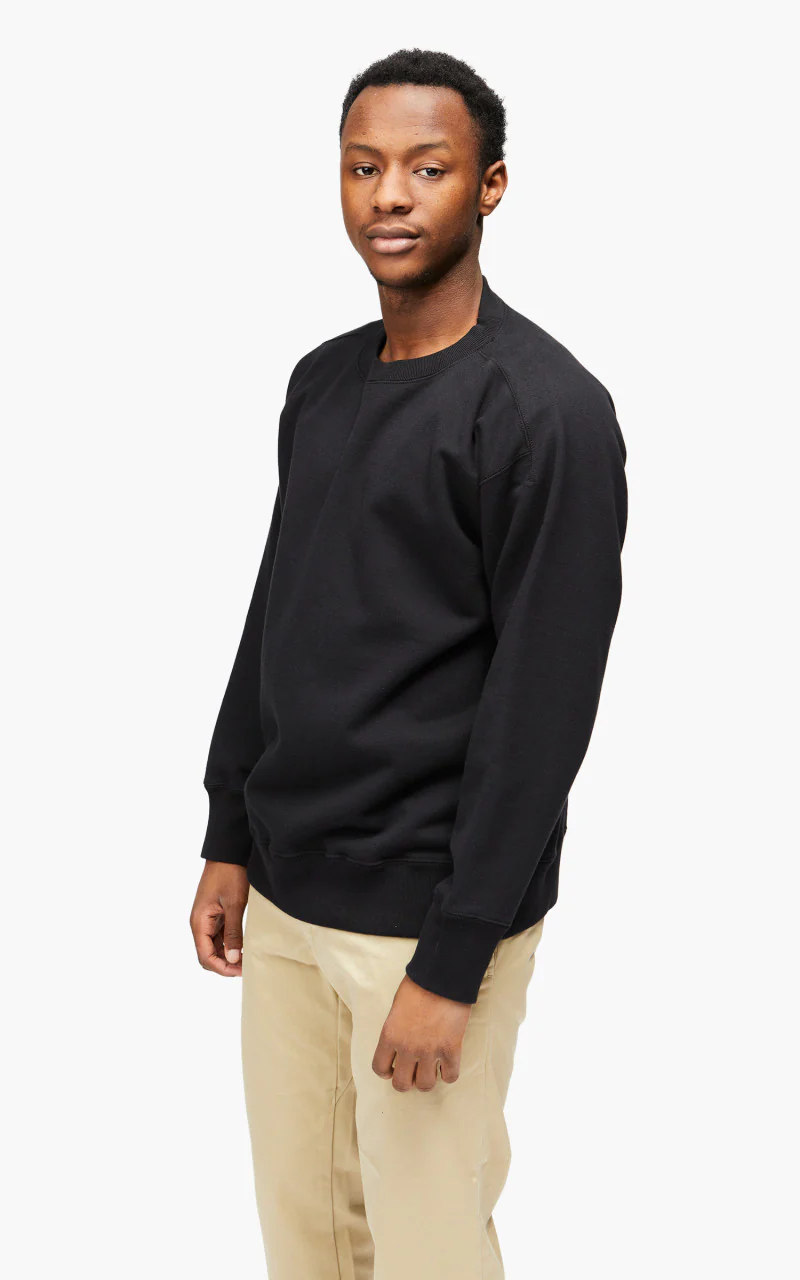 Nanamica Crew Neck Sweat Black - Image 5
