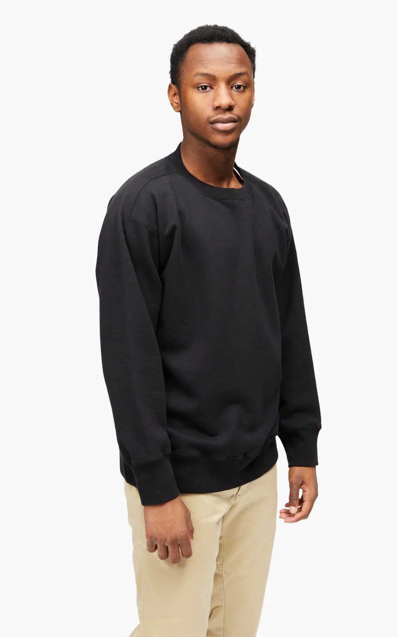 Nanamica Crew Neck Sweat Black - Image 6