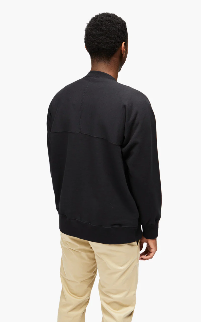 Nanamica Crew Neck Sweat Black - Image 7