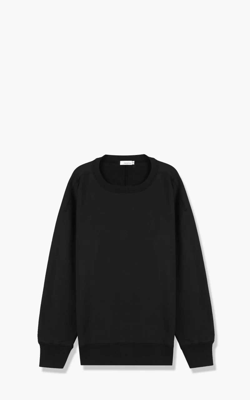 Nanamica Crew Neck Sweat Black - Image 8