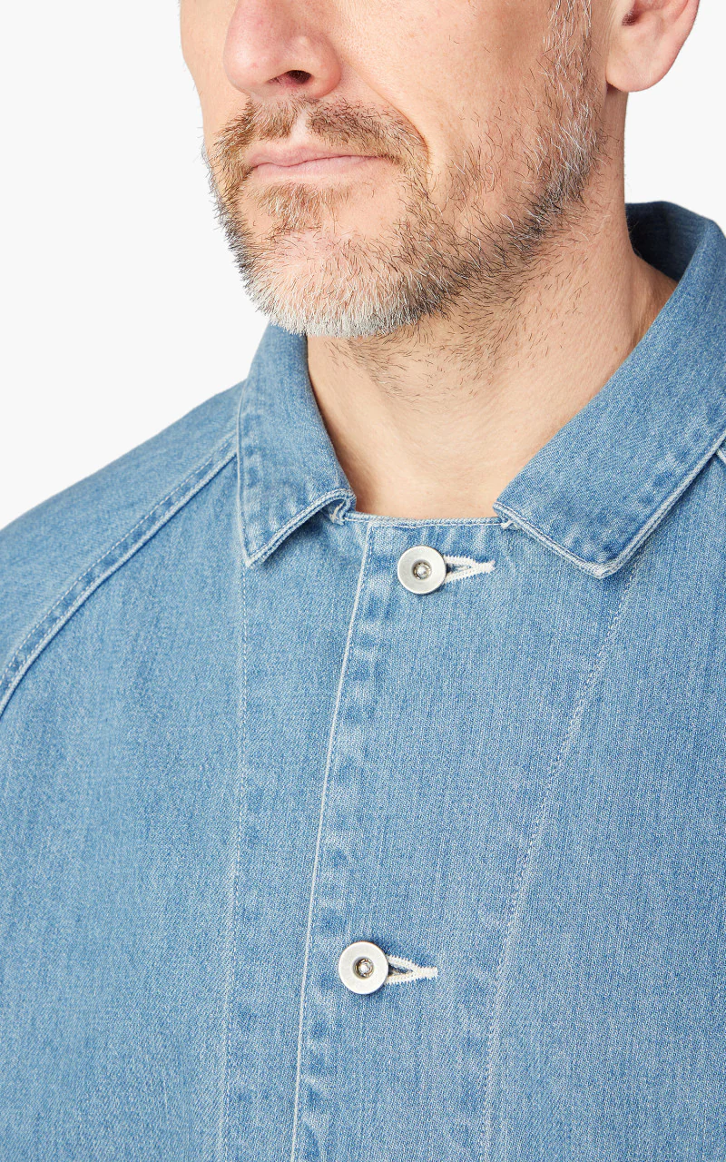 Nanamica Denim Jacket Indigo Bleach - Image 5