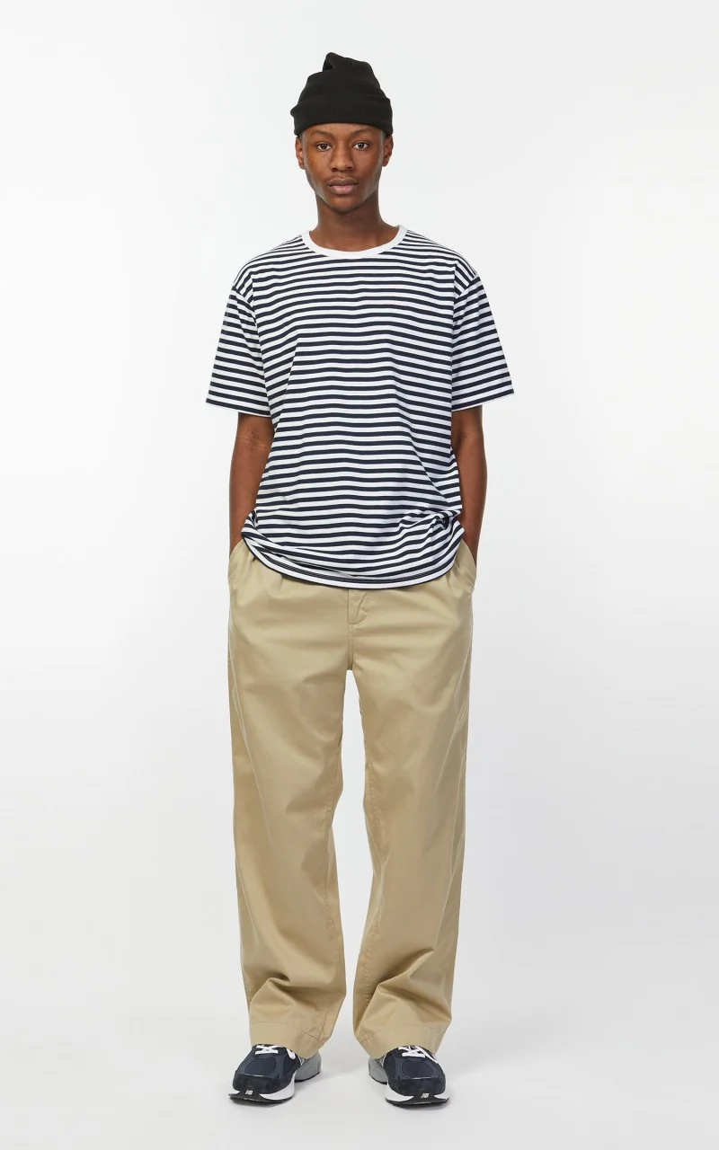 Nanamica Double Pleat Wide Chino Pants Khaki - Image 4