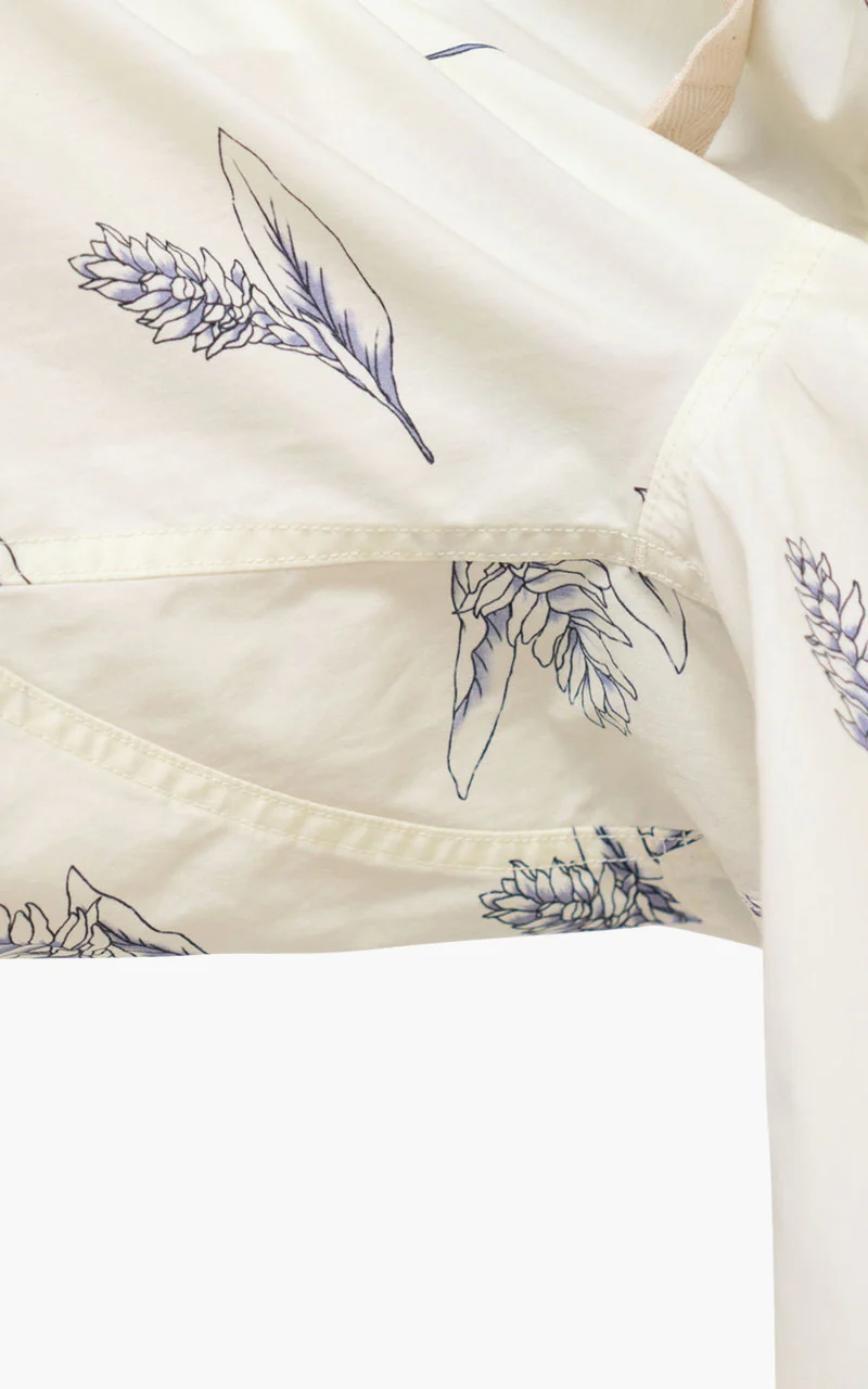 Nanamica Easy Shorts Ecru Botanical Print - Image 8