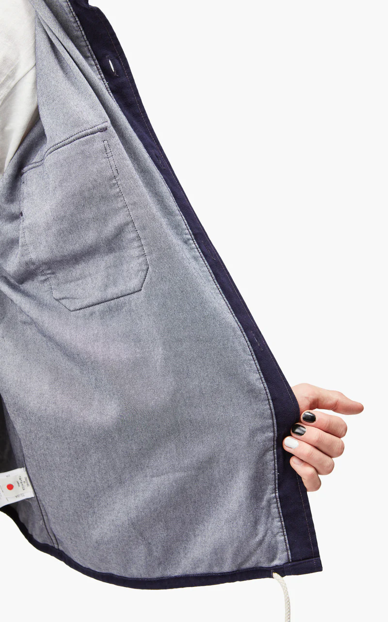 Nanamica Flannel CPO Shirt Jacket Navy - Image 9