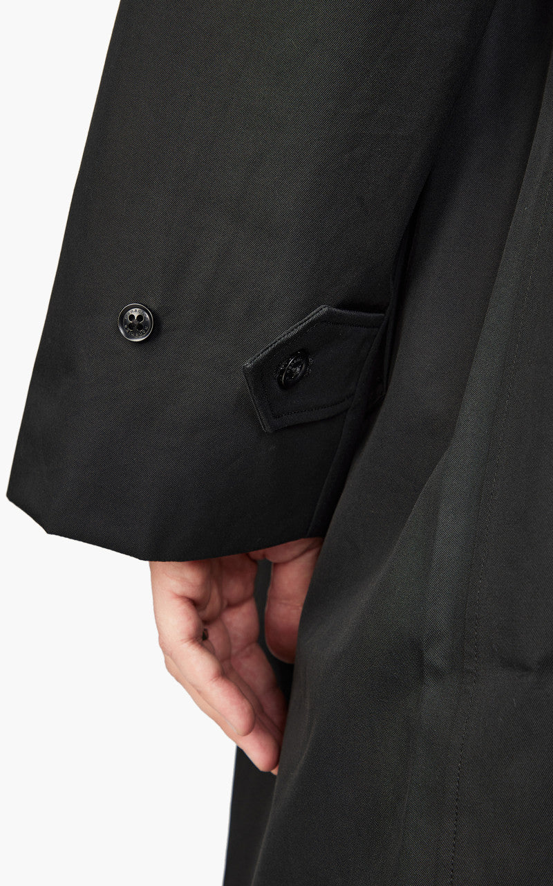 Nanamica GORE-TEX Balmacaan Coat Black - Image 6