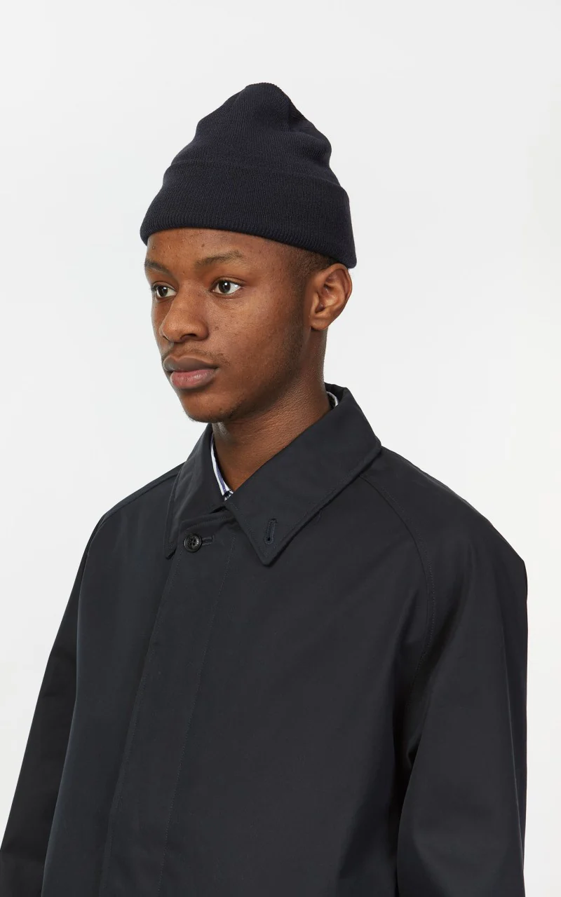 Nanamica GORE-TEX Balmacaan Coat Navy - Image 10