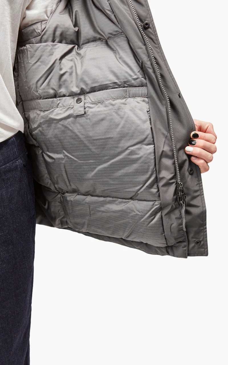 Nanamica GORE-TEX Down Coat Grey - Image 13